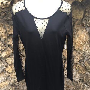 Simply Styled Women's Embellished Cocktail Party Black Dress size Medium NEW